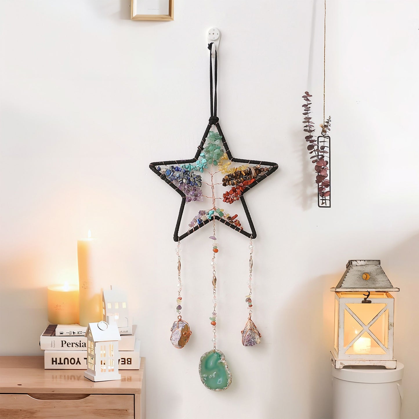 Tree of Life Star Crystal Hanging