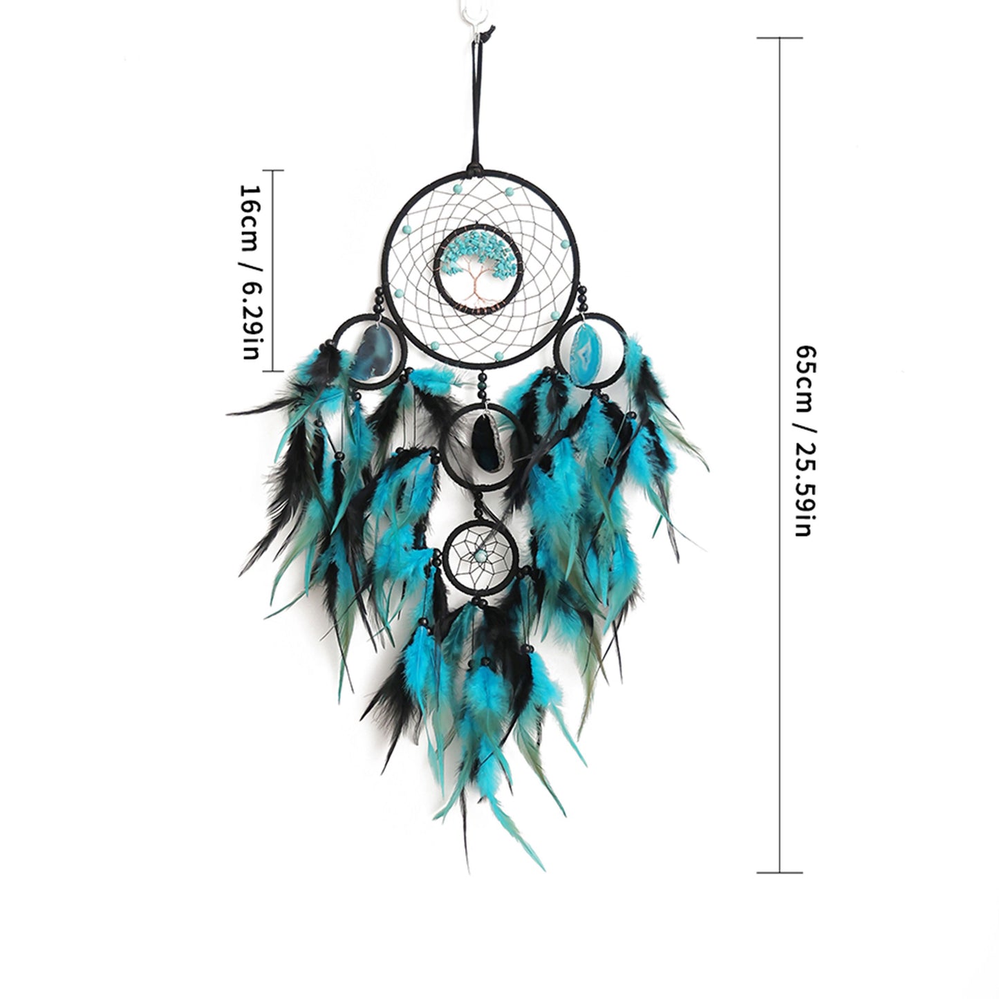 Feather Dream Catcher with Tree of Life