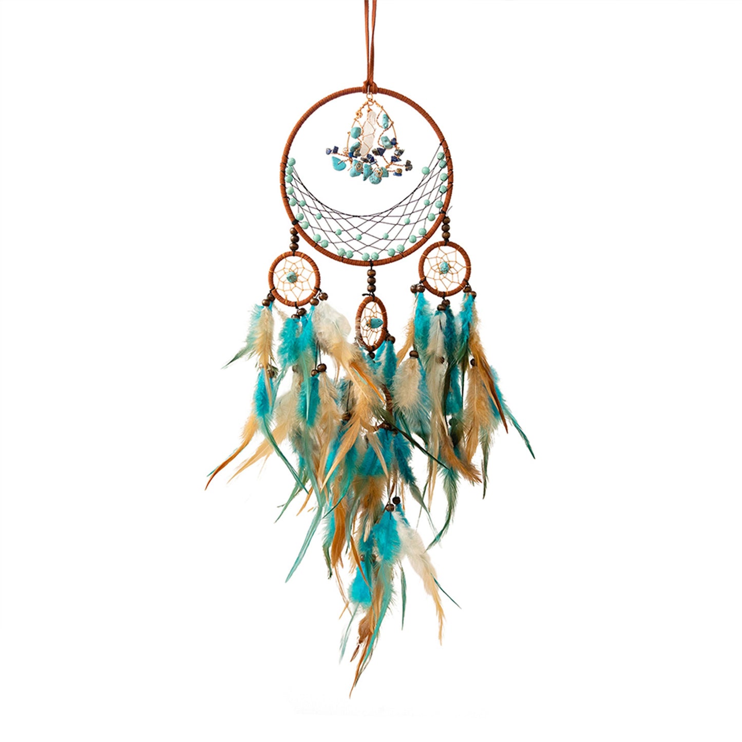 Crescent Feather Dream Catcher