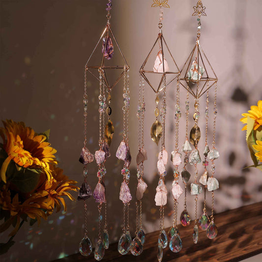 Lotus Prism Suncatcher