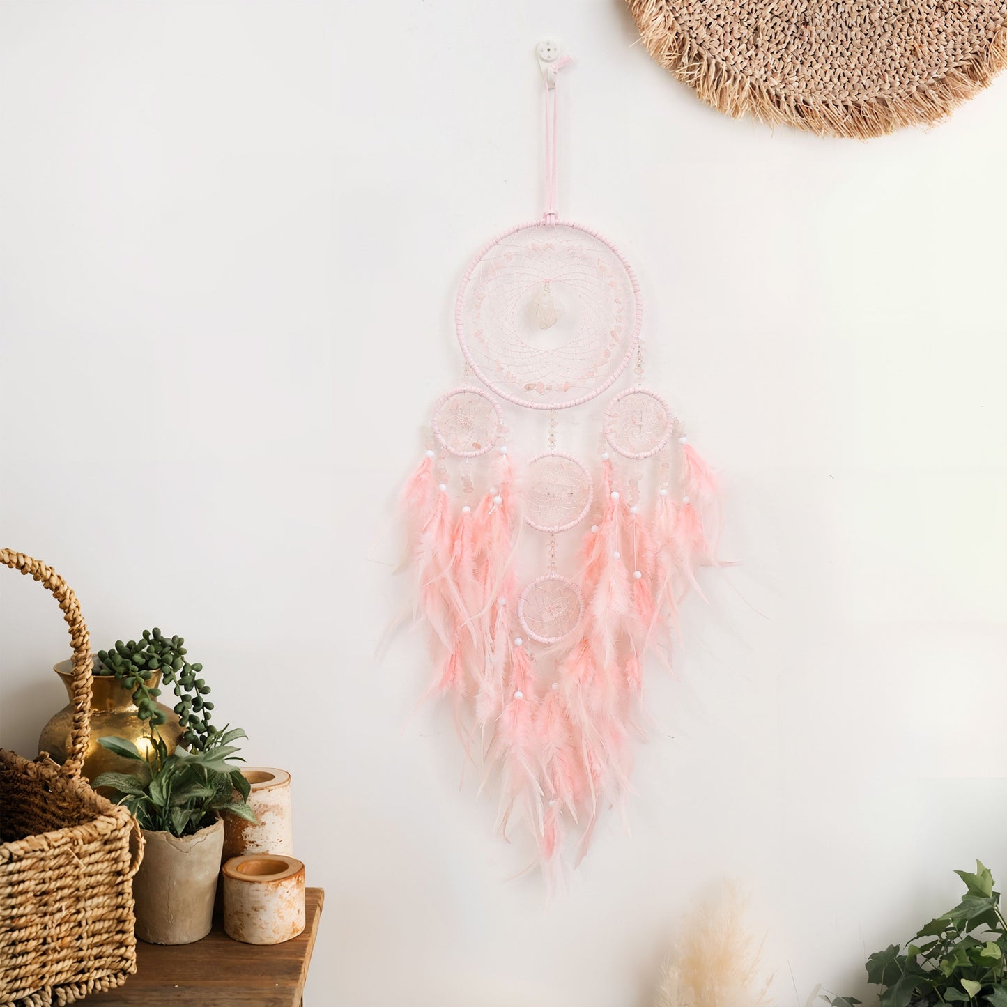 Crystal Feather Dreamcatcher