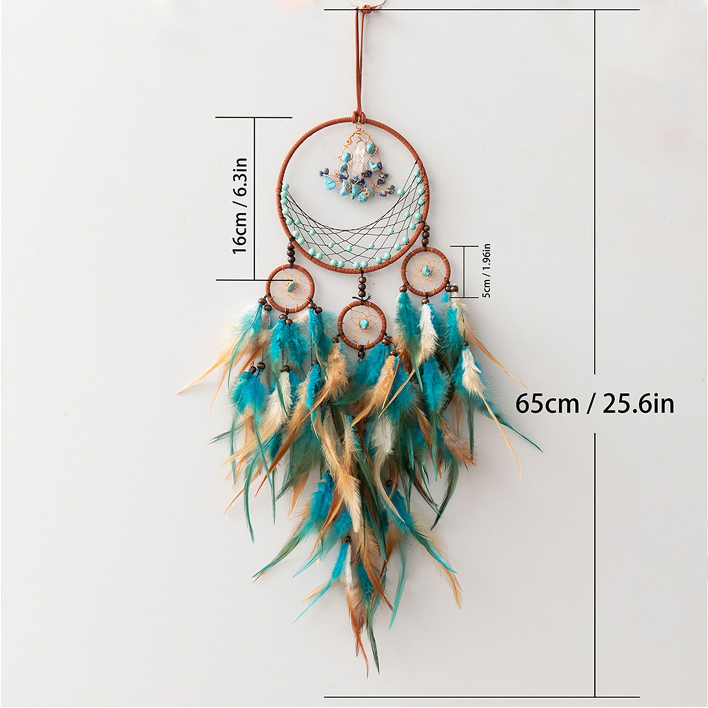 Crescent Feather Dream Catcher