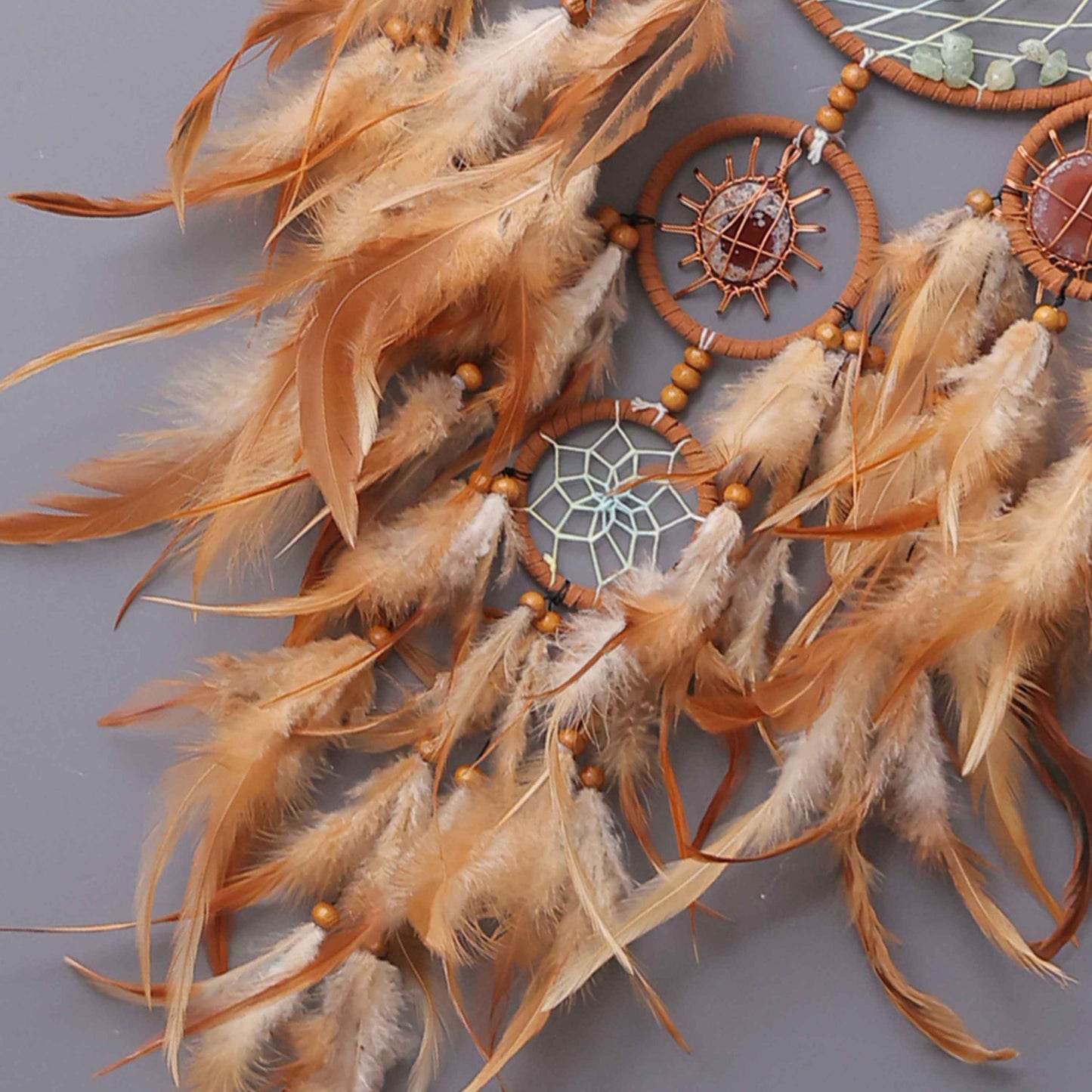 Crescent Feather Dream Catcher