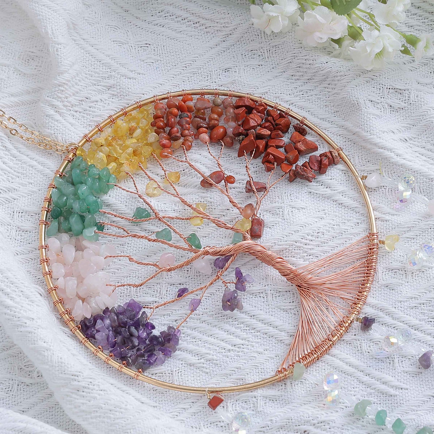 Rainbow Tree of Life Wall Hanging