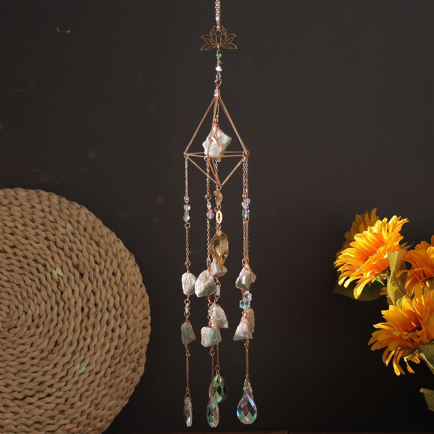 Lotus Prism Suncatcher