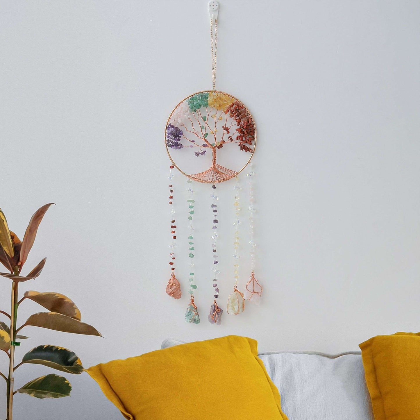 Rainbow Tree of Life Wall Hanging