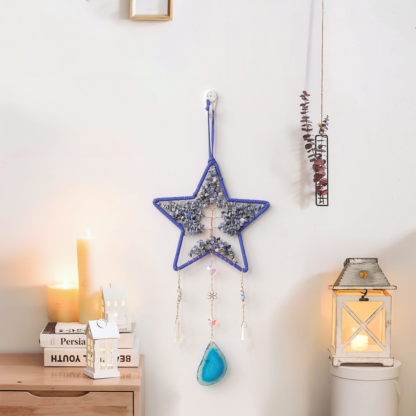 Tree of Life Star Crystal Hanging