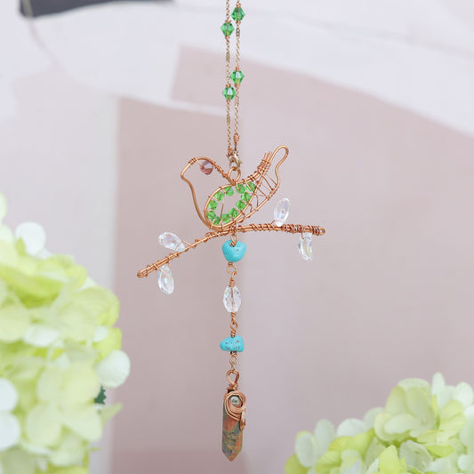 bird crystal sun catcher